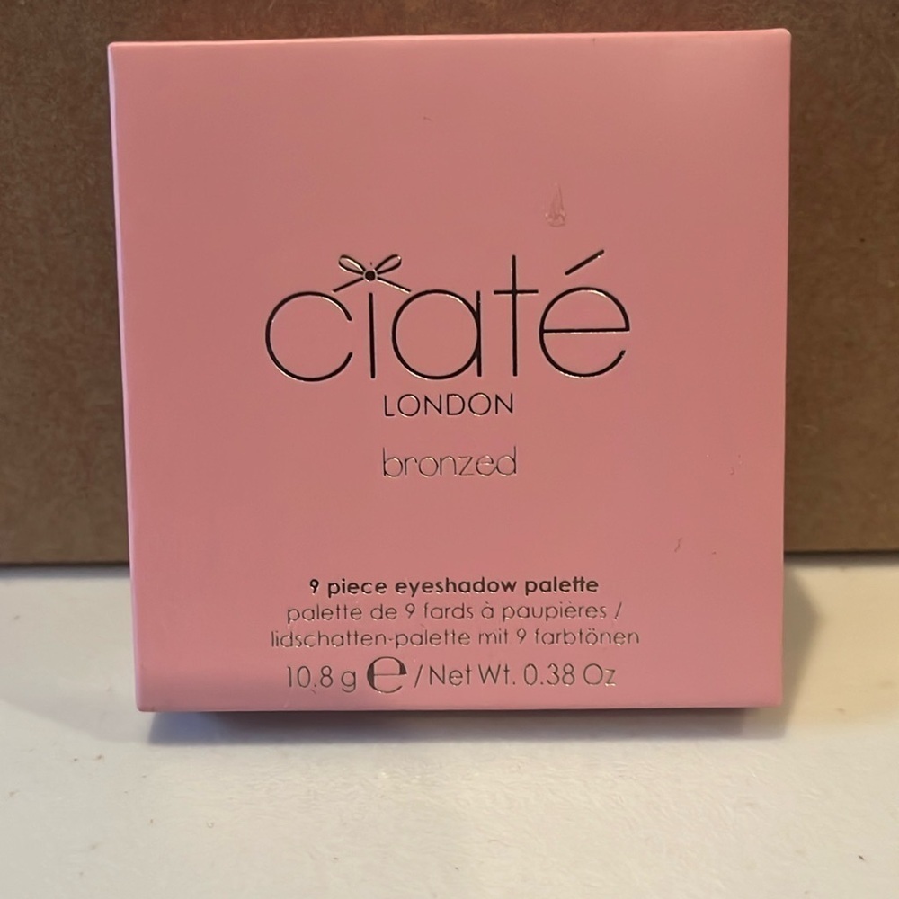 Ciaté London 1 Bronzed - Eyeshadow Palette.  9 shades.